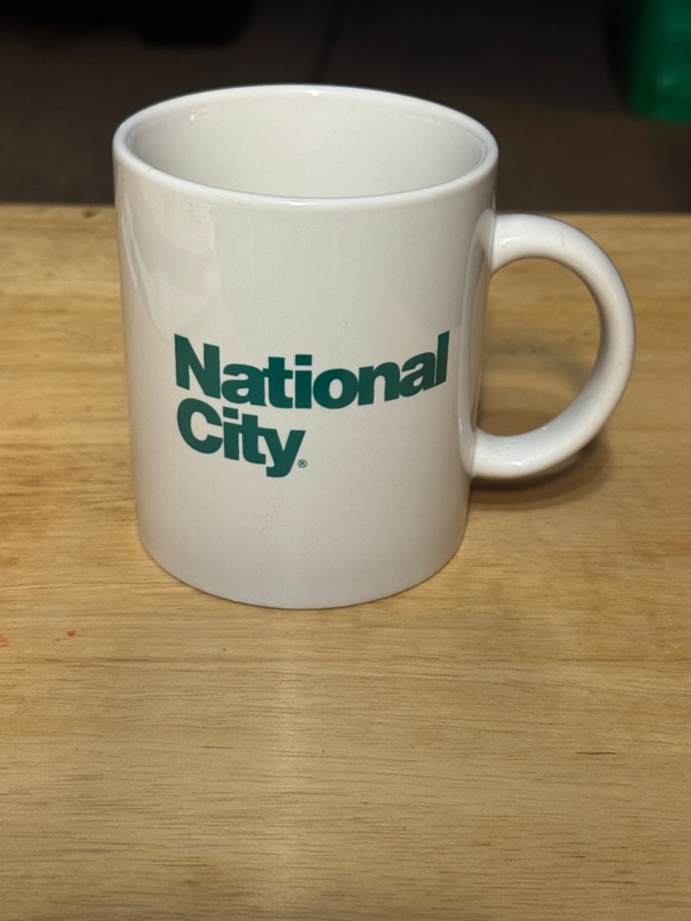 National City ceramic coffee cup. Pre-owned
